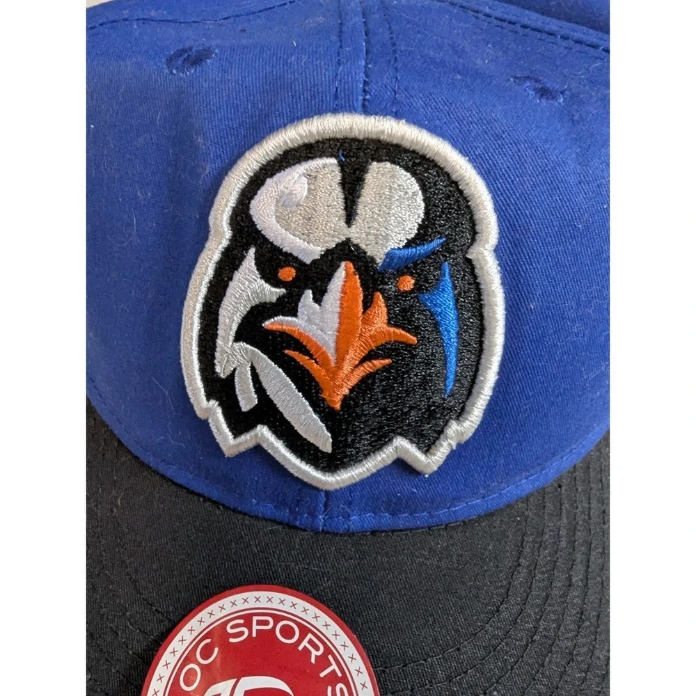 OC Sports Minor League‎ Baseball Youth Cap Blue Black Eagle Patch Adjustable